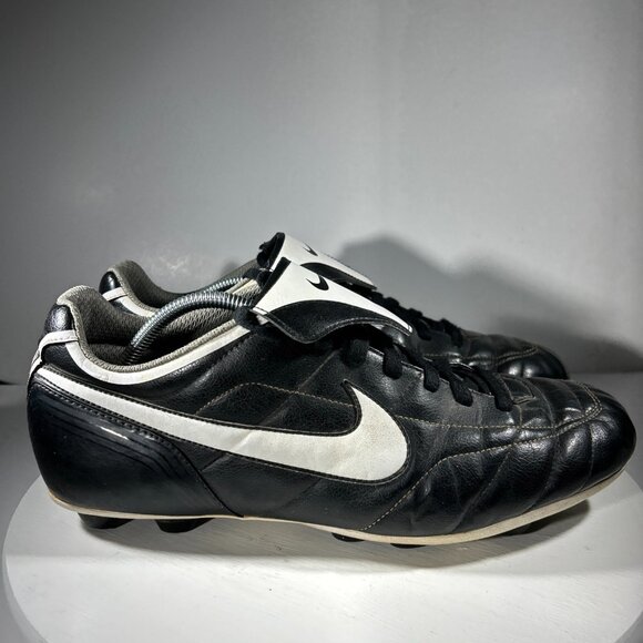 Nike Tiempo Natural VT Mens Leather Soccer Cleats Size 13 Outdoor Black Shoe VTG main image 10